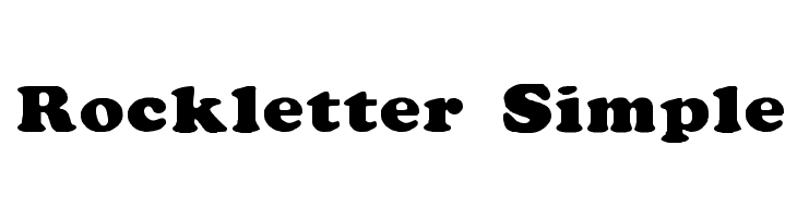 Rockletter Simple  Descarca Fonturi Gratis