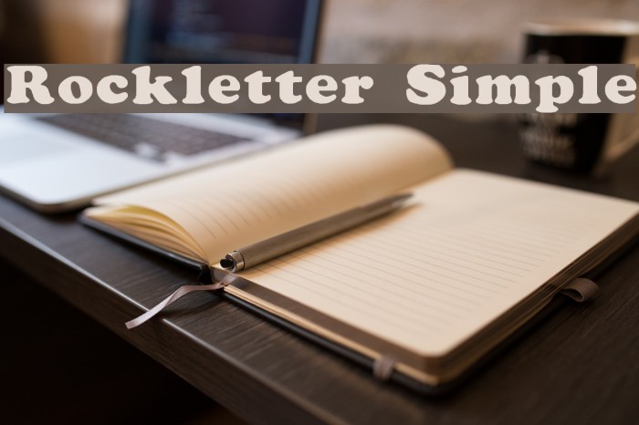 Rockletter Simple Font examples