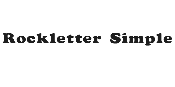 Rockletter Simple Logo