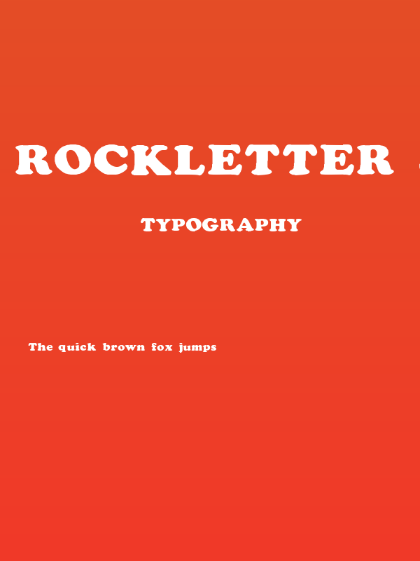 Rockletter Simple Poster