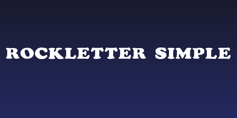 Rockletter Simple Social Header