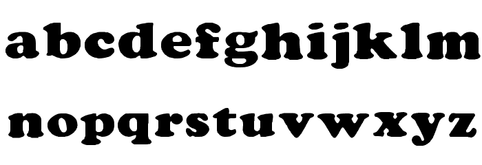 Rockletter Simple Font LOWERCASE
