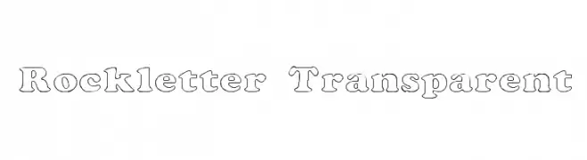 Rockletter Transparent  les polices de caractères gratuit tlcharger