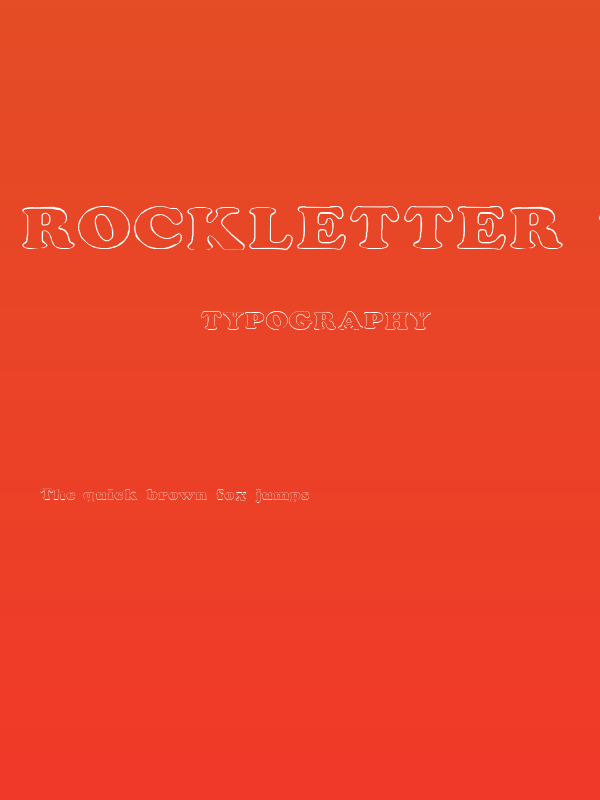 Rockletter Transparent Poster