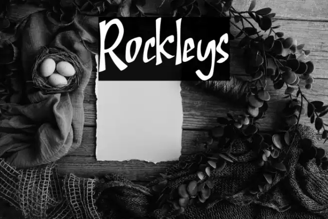Rockleys Font examples