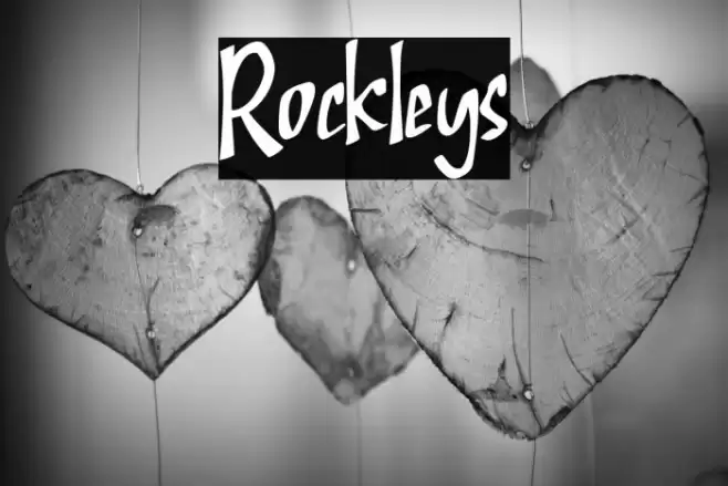 Rockleys Font examples