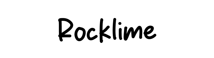 Rocklime  フリーフォントのダウンロード