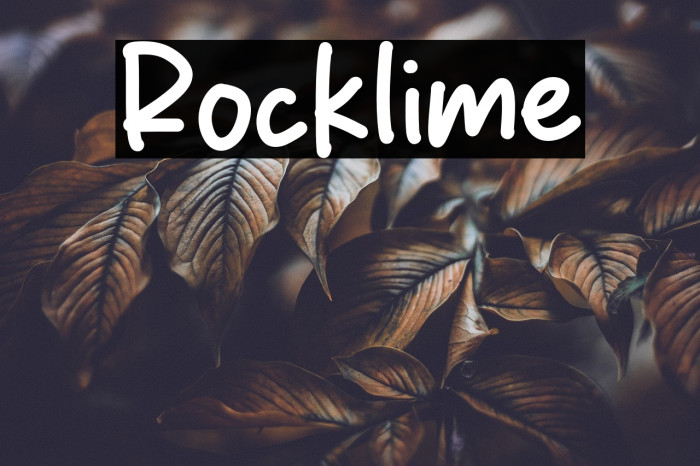 Rocklime Example 3