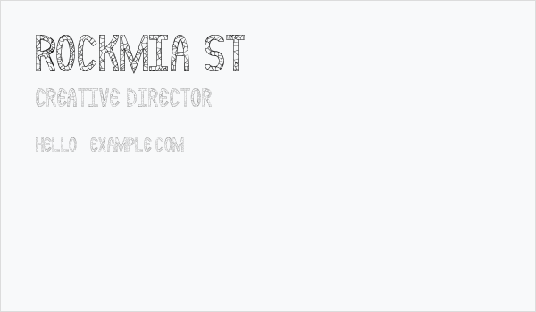 Rockmia St Business Card