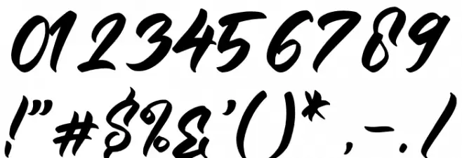 Rockmore Font OTHER CHARS