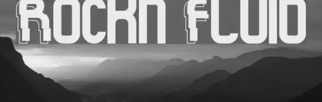 Rock'n Fluid Font examples