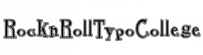 RocknRollTypoCollege  les polices de caractères gratuit tlcharger