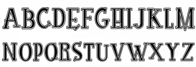 RocknRollTypoCollege Шрифта ВЕРХНИЙ