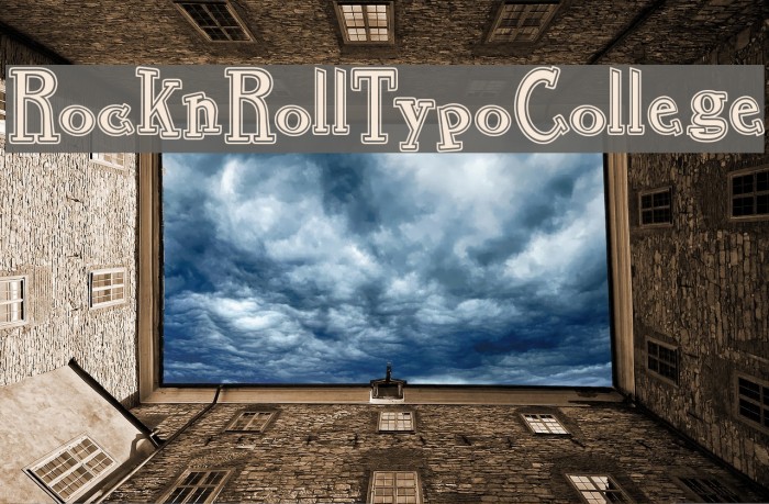 RocknRollTypoCollege フォント examples