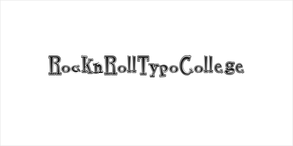 RocknRollTypoCollege Logo