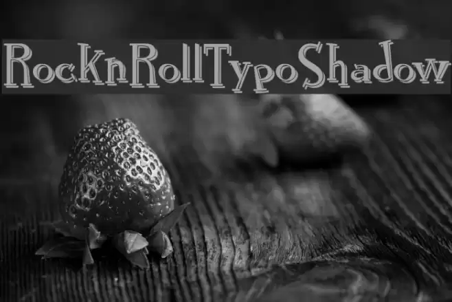 RocknRollTypoShadow Font examples