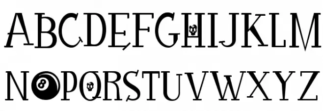RocknRollTypoSpecial フォント 大文字
