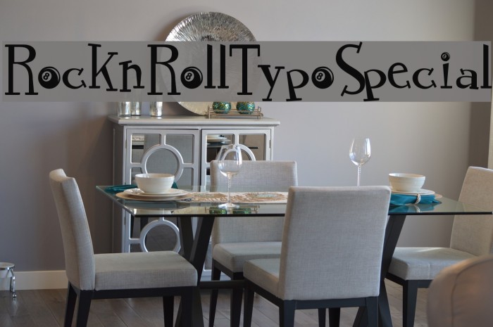 RocknRollTypoSpecial Font examples