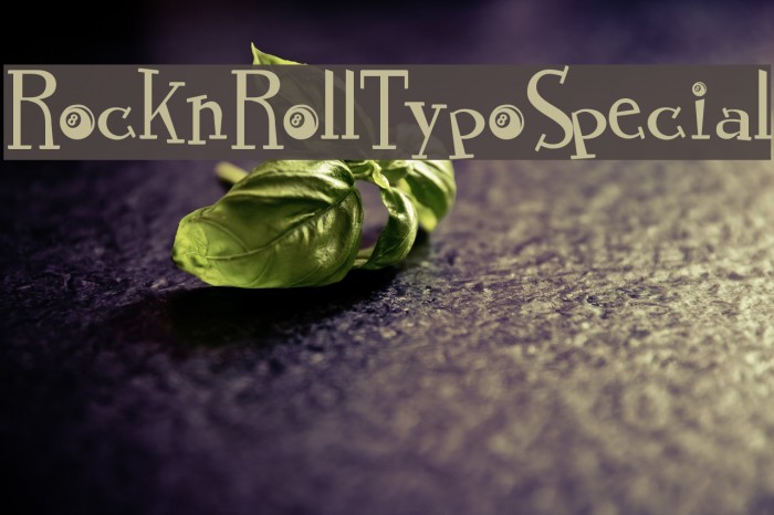 RocknRollTypoSpecial Font examples