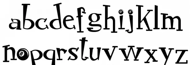 RocknRollTypoSpecial फ़ॉन्ट लोअरकेस