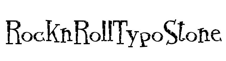 RocknRollTypoStone  フリーフォントのダウンロード