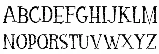 RocknRollTypoStone फ़ॉन्ट अपरकेस