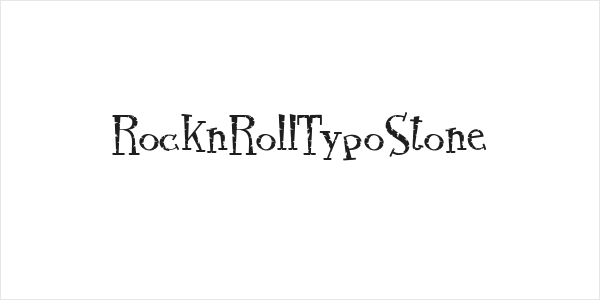 RocknRollTypoStone Logo