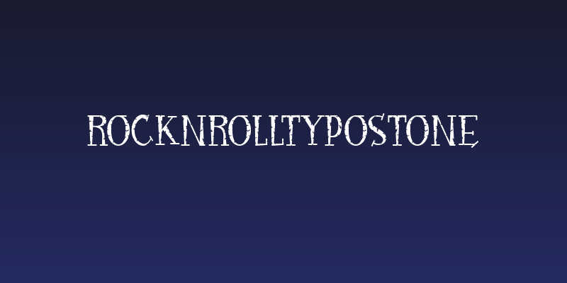 RocknRollTypoStone Social Header