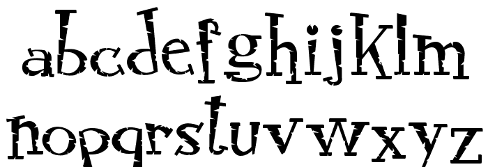 RocknRollTypoStone Font LOWERCASE