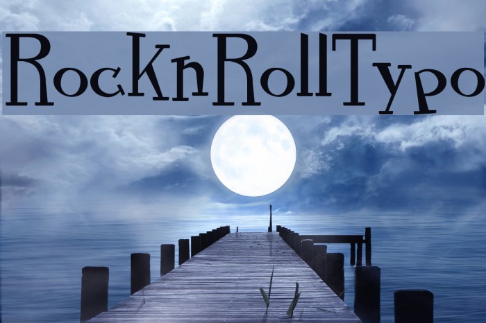 RocknRollTypo Font examples