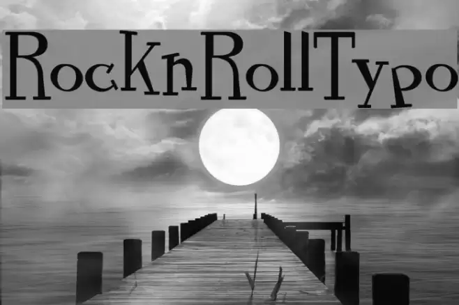 RocknRollTypo フォント examples