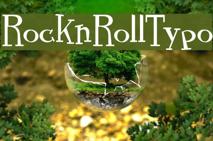 RocknRollTypo Font examples