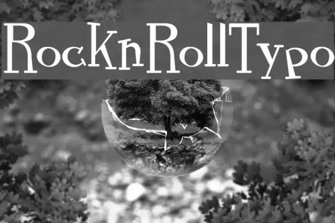 RocknRollTypo フォント examples