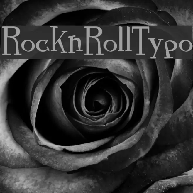 RocknRollTypo フォント examples
