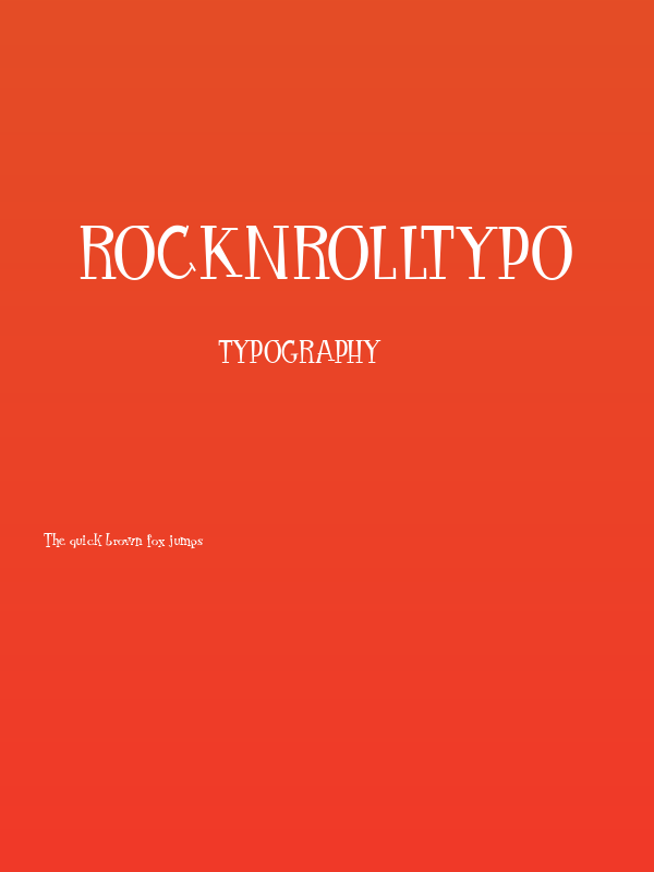 RocknRollTypo Poster