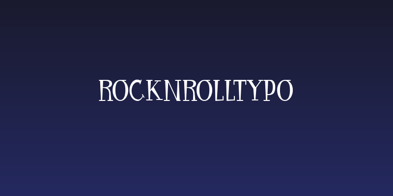 RocknRollTypo Social Header