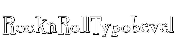 RocknRollTypobevel  フリーフォントのダウンロード