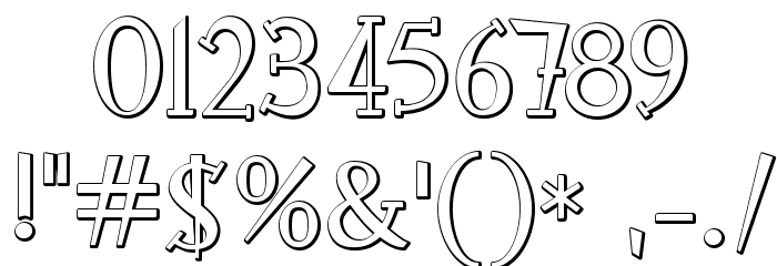 RocknRollTypobevel Font OTHER CHARS