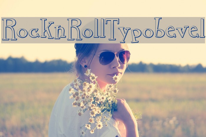 RocknRollTypobevel Font examples
