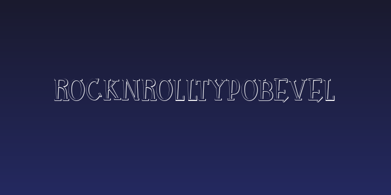 RocknRollTypobevel Social Header