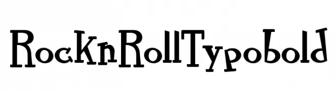 RocknRollTypobold  les polices de caractères gratuit tlcharger