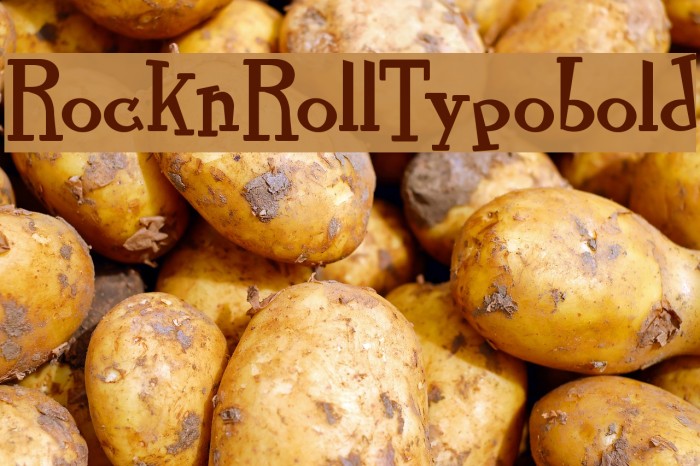 RocknRollTypobold Font examples