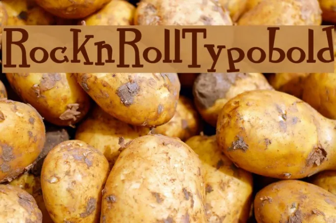 RocknRollTypobold Example 1