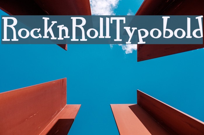 RocknRollTypobold Font examples