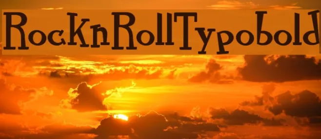 RocknRollTypobold Example 3