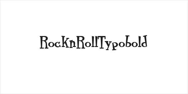 RocknRollTypobold Logo