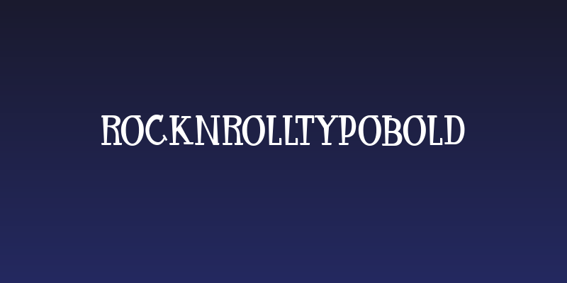RocknRollTypobold Social Header