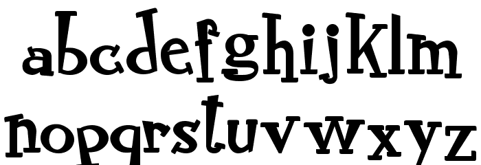 RocknRollTypobold Font LOWERCASE