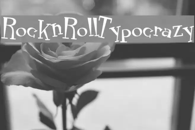 RocknRollTypocrazy Font examples