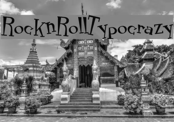 RocknRollTypocrazy Font examples